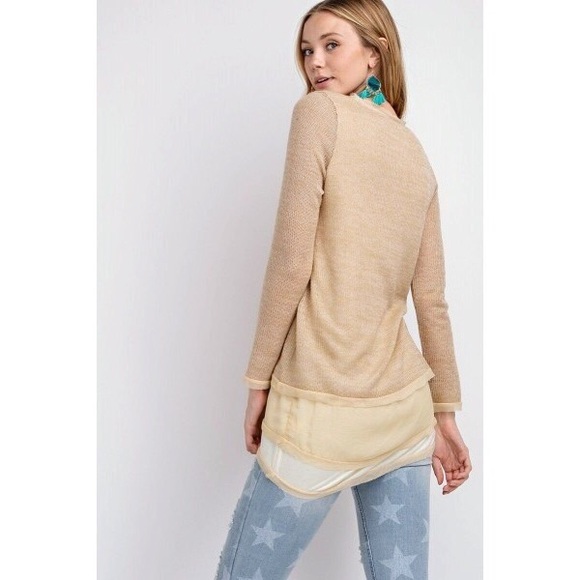 Ultra Soft Layered Tunic Sweater - Picture 6 of 6